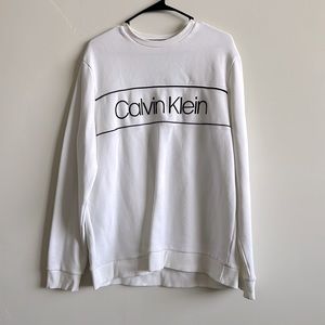 White Calvin Klein crewneck